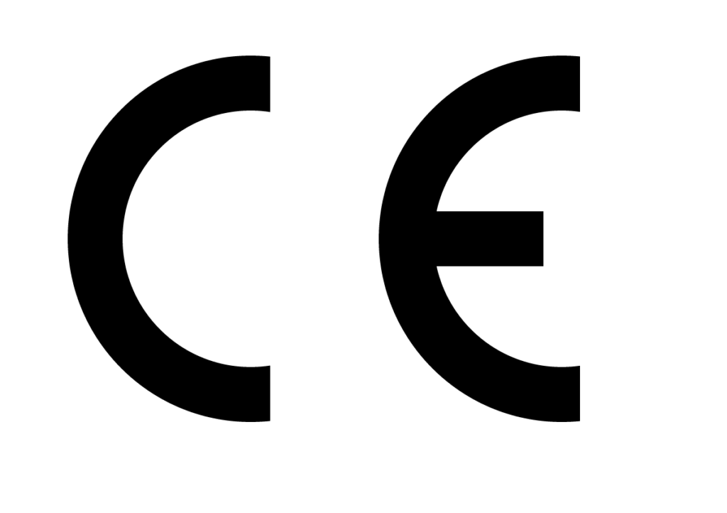 ce symbol in black